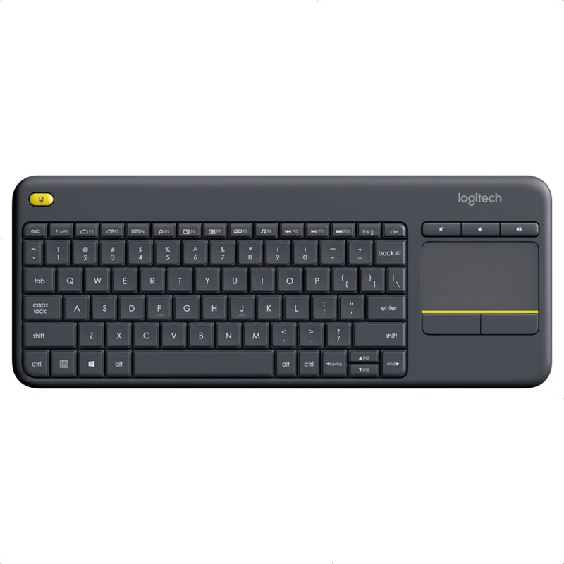 Teclado con Touch Pad Logitech K400 Plus Inalámbrico PC Android TV