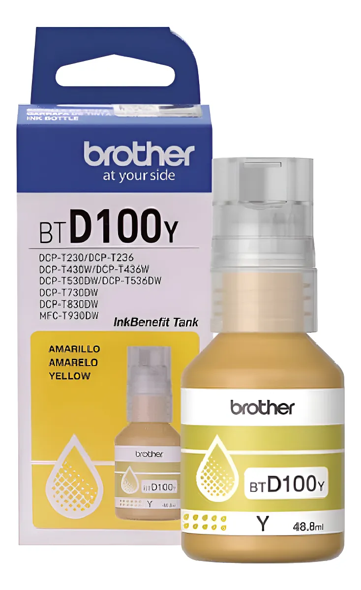 Tinta Brother BTD100Y Amarillo Original